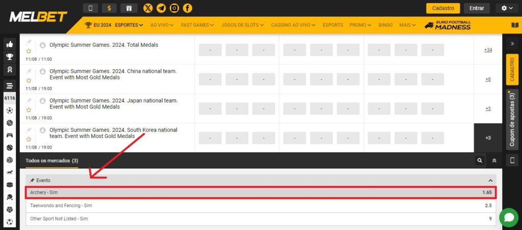 apostas nos jogos olímpicos melbet