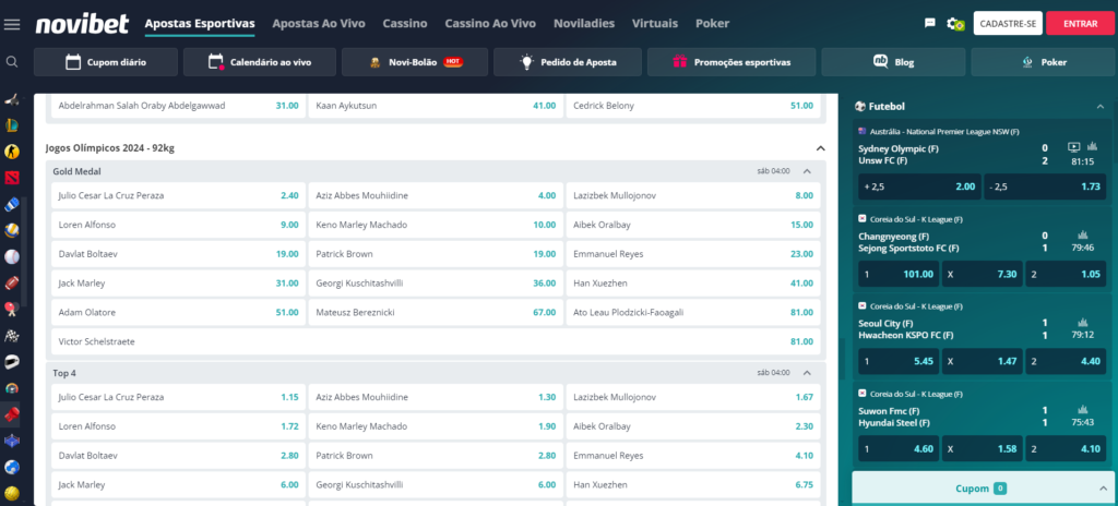 odds boxe novibet