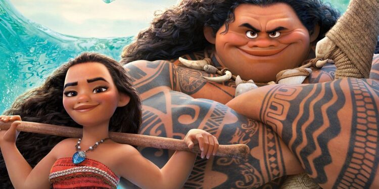 Moana e Maui - Fonte: Divulgação/Walt Disney Pictures