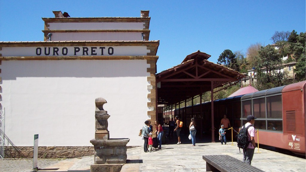 Estação ferroviária em Ouro Preto - Créditos: Flickr